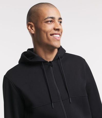 Saco Básico Deportivo en Algodón con Capucha y Cierre Delantero 4