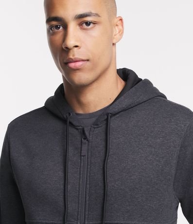 Saco Básico Deportivo en Algodón con Capucha y Cierre Delantero 4