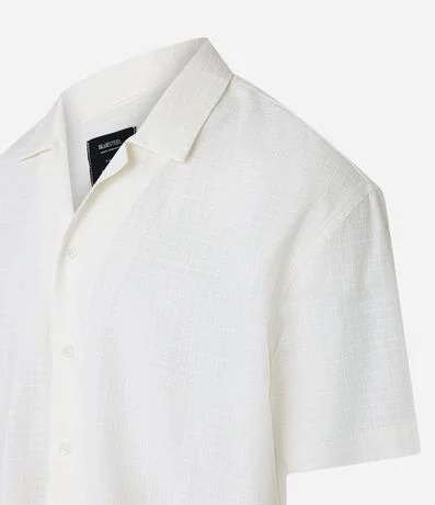 Camisa Boxy en Ripstop con Textura Cuadrilé 2