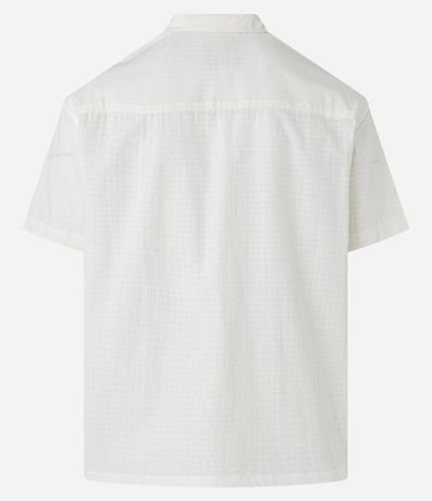 Camisa Boxy en Ripstop con Textura Cuadrilé 3