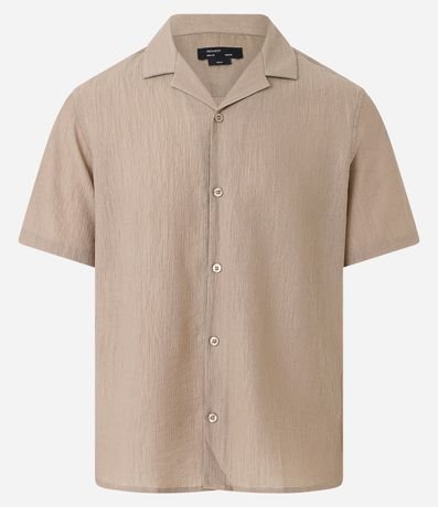 Camisa Slim en Viscosa con Textura Diferenciada y Cuello Inglés 8