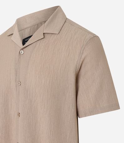 Camisa Slim en Viscosa con Textura Diferenciada y Cuello Inglés 9