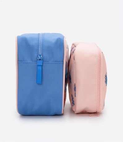 Kit 02 Necesaires Rectangular con Estampa Stitch 2