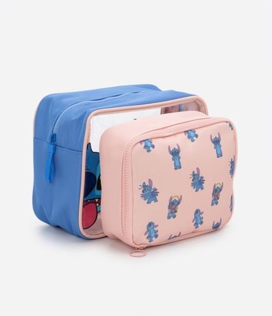 Kit 02 Necesaires Rectangular con Estampa Stitch 4