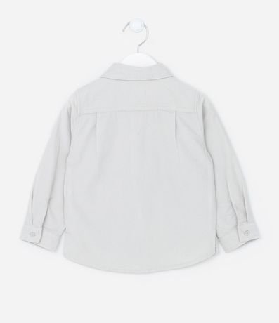 Camisa Infantil en Terciopelo Cotelê con Pequeño Bolsillo - Talle 1 a 5 años 2