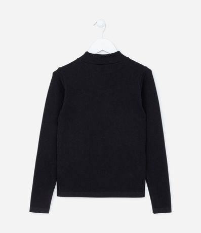 Blusa Infantil en Poliamida con Cuello Alto y Manga Larga - Talle 5 a 14 años 2