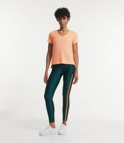 Remera Deportiva Ligera con Manga Corta y Bajo Mullet 2