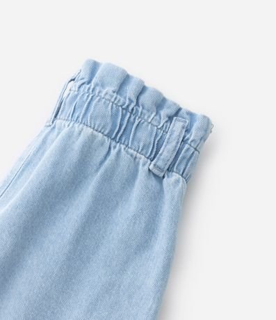 Short Clochard Infantil Jeans con Cinturón de Pañuelo - Talle 1 a 5 años 3