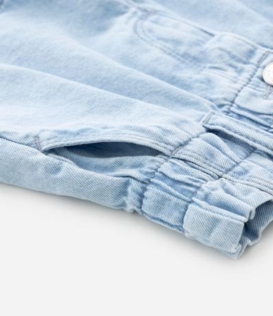 Short Clochard Infantil Jeans con Cinturón de Pañuelo - Talle 1 a 5 años 4