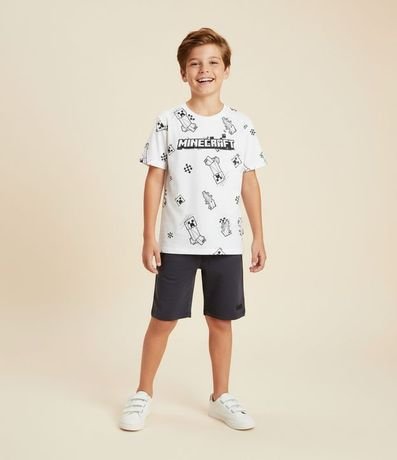 Remera Infantil con Estampado del Minecraft - Talle 5 a 14 años
