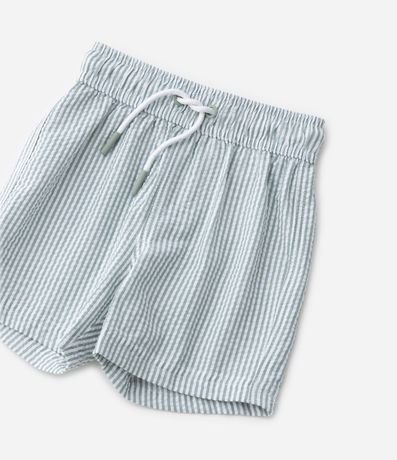 Bermuda Infantil en Microfibra con Textura y Rayas - Talle 1 a 5 años 5