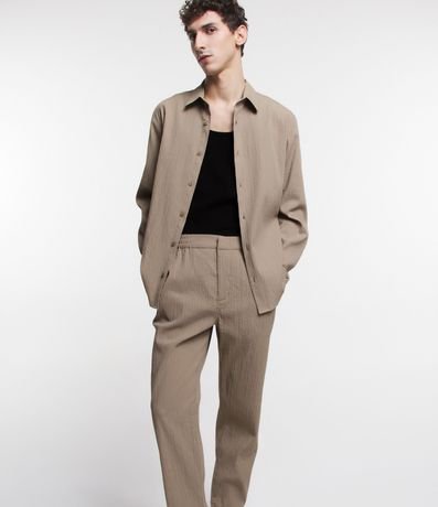 Pantalón Relaxed en Ana Ruga con Cintura Elástica 2