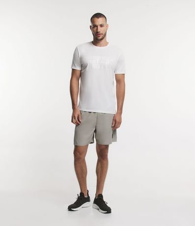 Bermuda Deportiva con Cintura Elástica y Bajo con Tag 1