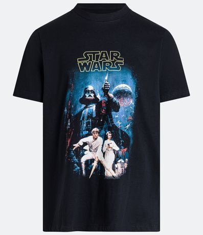 Remera Comfort en Media Malla con Estampa Star Wars 5