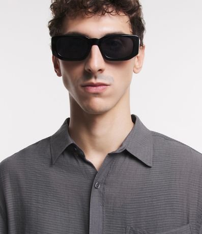 Camisa Fluida en Viscosa con Bolsillo y Texturas 5