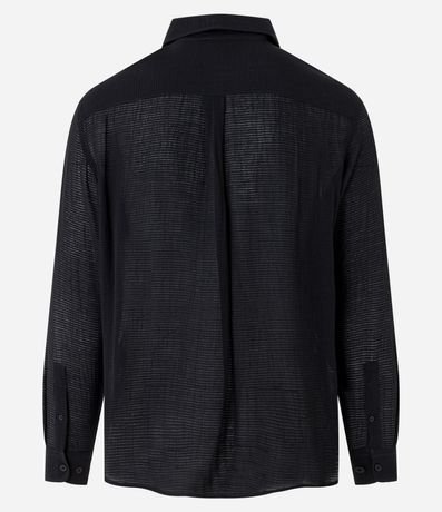 Camisa Fluida en Viscosa con Bolsillo y Texturas 10