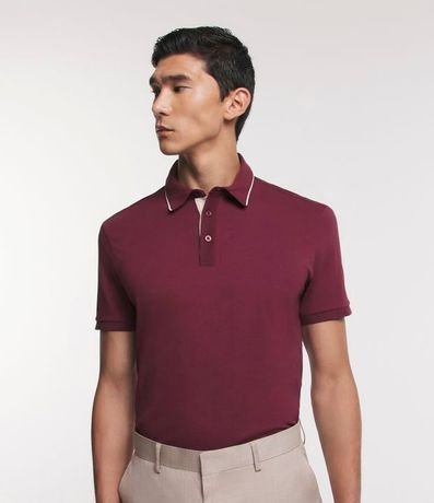 Polo Manga Corta sin Estampa en Algodón Peruano