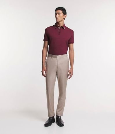 Polo Manga Corta sin Estampa en Algodón Peruano 2