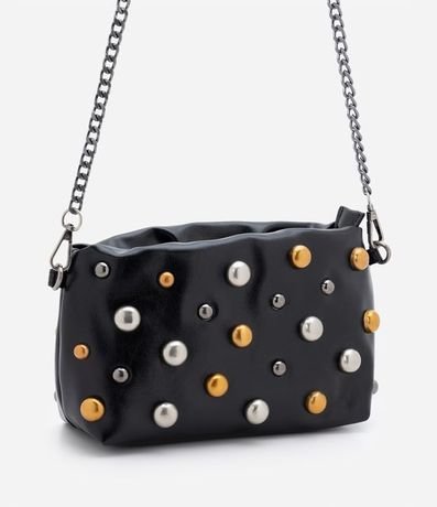 Bolso Transversal Pequeno con Correa de Cadena y Tachas Aplicadas 2