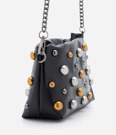 Bolso Transversal Pequeno con Correa de Cadena y Tachas Aplicadas 3
