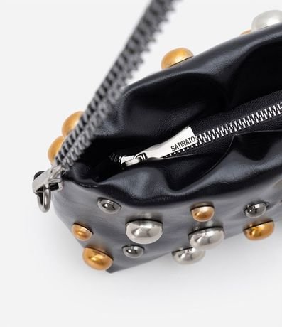 Bolso Transversal Pequeno con Correa de Cadena y Tachas Aplicadas 5