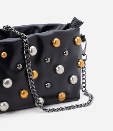 Bolso Transversal Pequeno con Correa de Cadena y Tachas Aplicadas 7