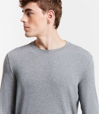 Pijama Largo con Textura Acanalada 3