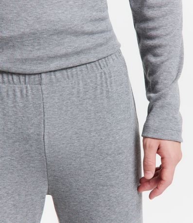 Pijama Largo con Textura Acanalada 4