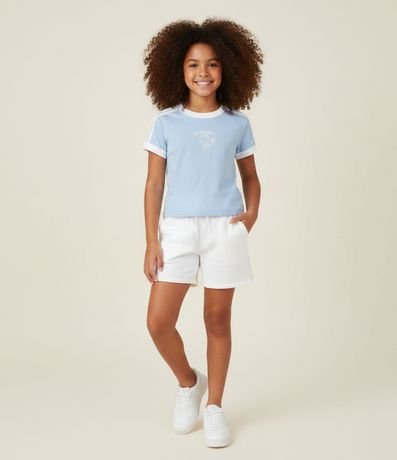 Short Clochard Infantil en Algodón con Bolsillo - Talle 5 a 14 años