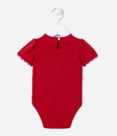 Body Infantil con Pequeño Bolsillo y Encaje en la Manga - Talle 0 a 18 meses 2