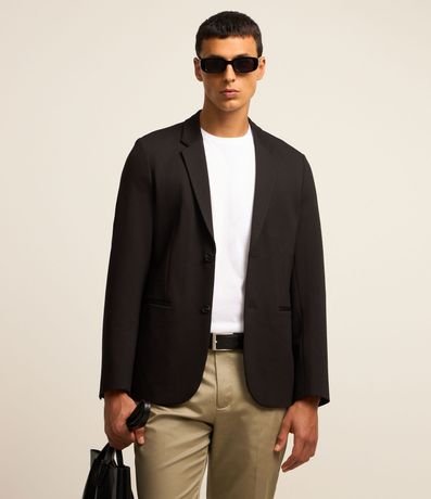 Blazer Super Slim en Media Malla Sin Forro