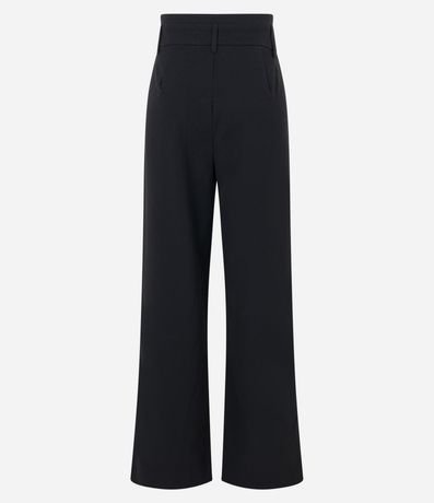 Pantalón Recto en Sastrería Cintura Larga con Cinturón 6