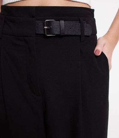 Pantalón Recto en Sastrería Cintura Larga con Cinturón 4