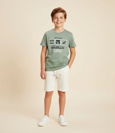Remera Infantil con Estampa Minecraft - Talle 5 a 14 años
