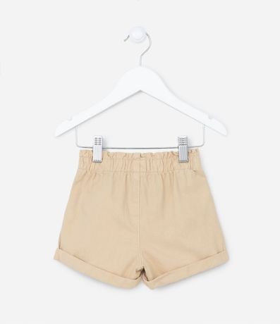 Short Clochard en Sarga con Moña en la Cintura y Bajo Plegado - Talle 1 a 5 años 2