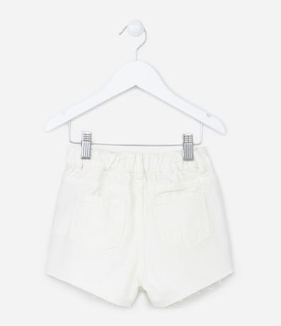Short Pollera Infantil con Botones de Corazón y Cintura Elástica - Talle 1 a 5 años 2