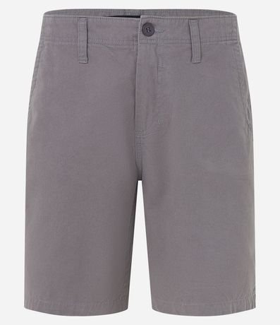 Bermuda Slim Sastrería en Sarga con Bolsillos