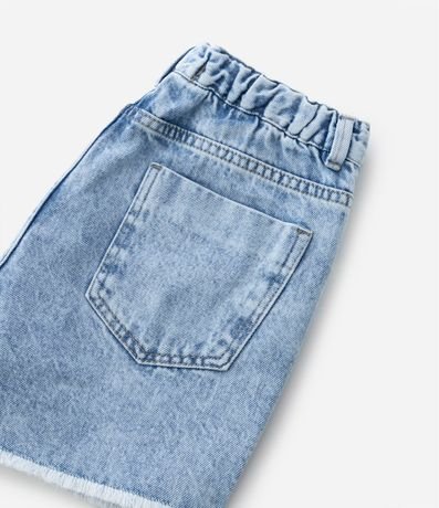Short Cintura Alta en Jeans con Bordado de Estrellas en Lentejuelas - Talle 5 a 14 años 3