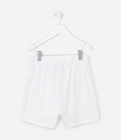 Short Clochard Infantil con Purpurina Holográfico - Talle 5 a 14 años 2