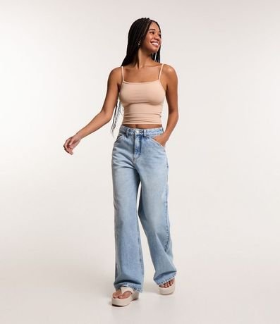 Top Cropped de Poliamida con Breteles Finos 2