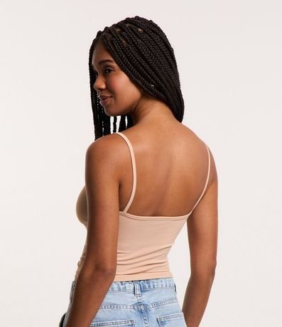 Top Cropped de Poliamida con Breteles Finos 3