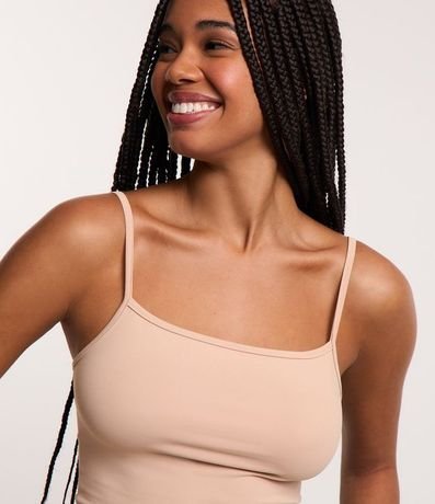 Top Cropped de Poliamida con Breteles Finos 4