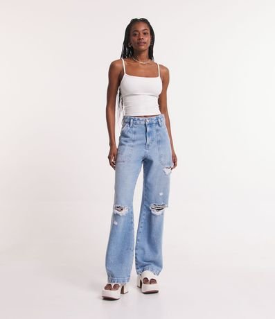 Top Cropped de Poliamida con Breteles Finos 2