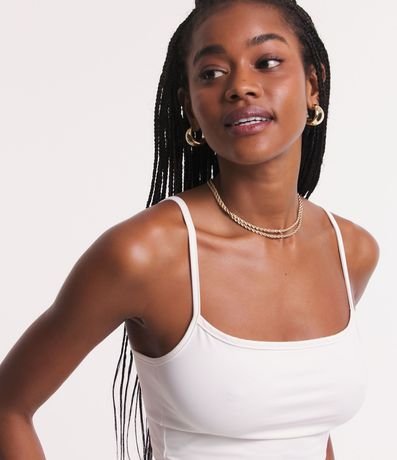 Top Cropped de Poliamida con Breteles Finos 4