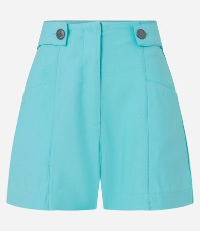 Short Alfaiatado Cintura Alta en Viscosa con Botones Laterales 5