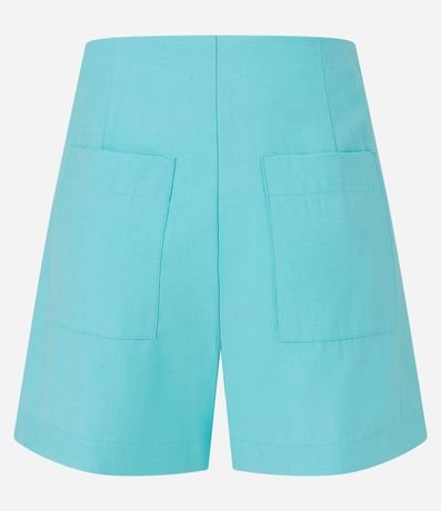 Short Alfaiatado Cintura Alta en Viscosa con Botones Laterales 6