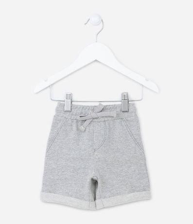 Bermuda Infantil Texturizada con Bajo Plegado - Talle 0 a 18 meses 1