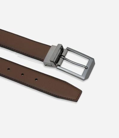 Cinturón Social Básico Reversible con Hebilla Cuadrada 3