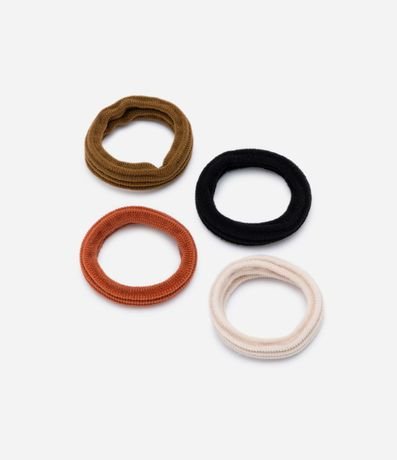 Kit 04 Gomita para el Pelo Gruesas Texturizadas 2