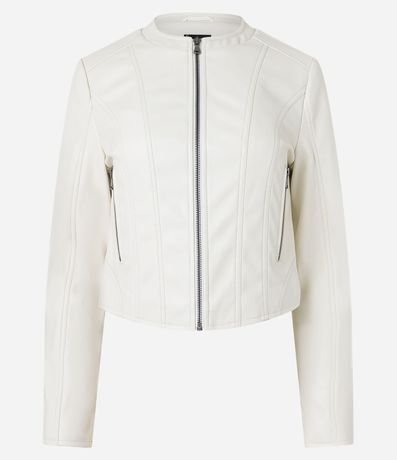 Campera Básica en Pu con Cierre Track 6